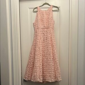 Aje Blush Textured Kids Dress